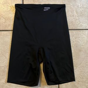 SPANX Black Mid Thigh Spandex Shorts